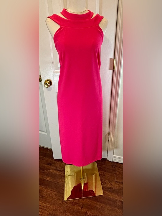 bebe Dresses & Skirts - bebe Hot Pink Backless Midi Dress Size 3X (18)